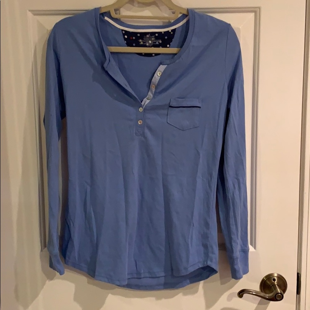 Long sleeve pajama shirt